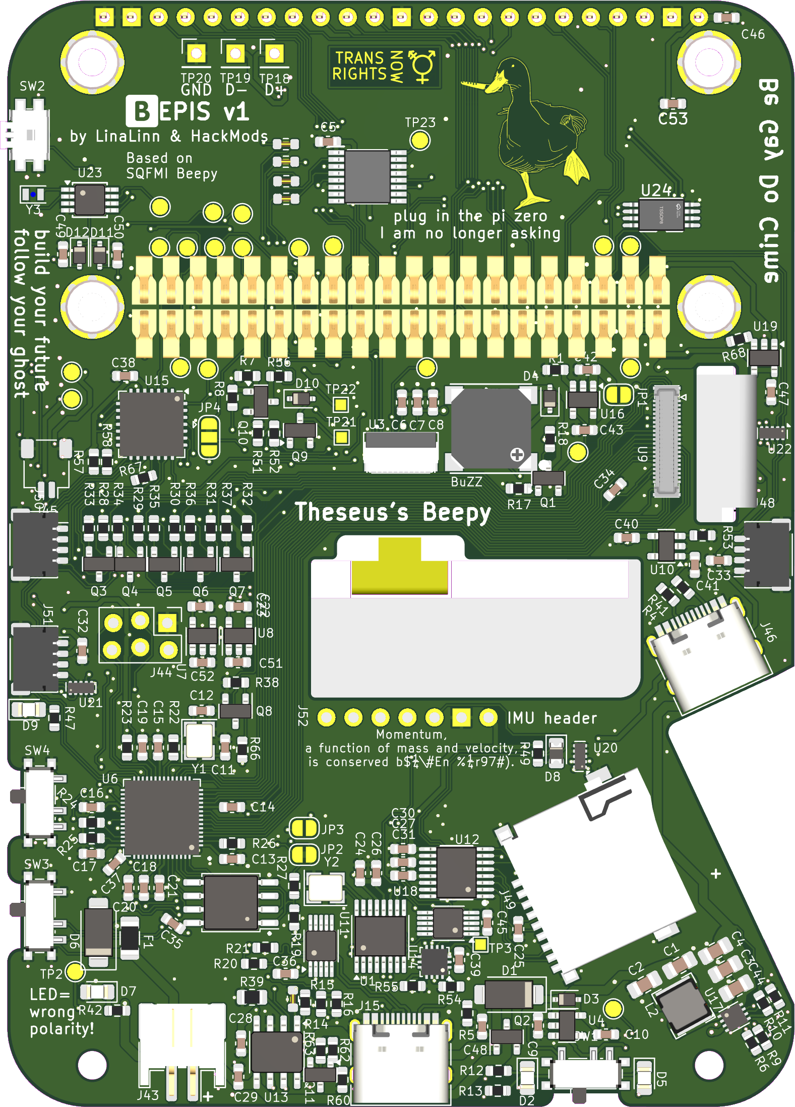 Beepis PCB: back side