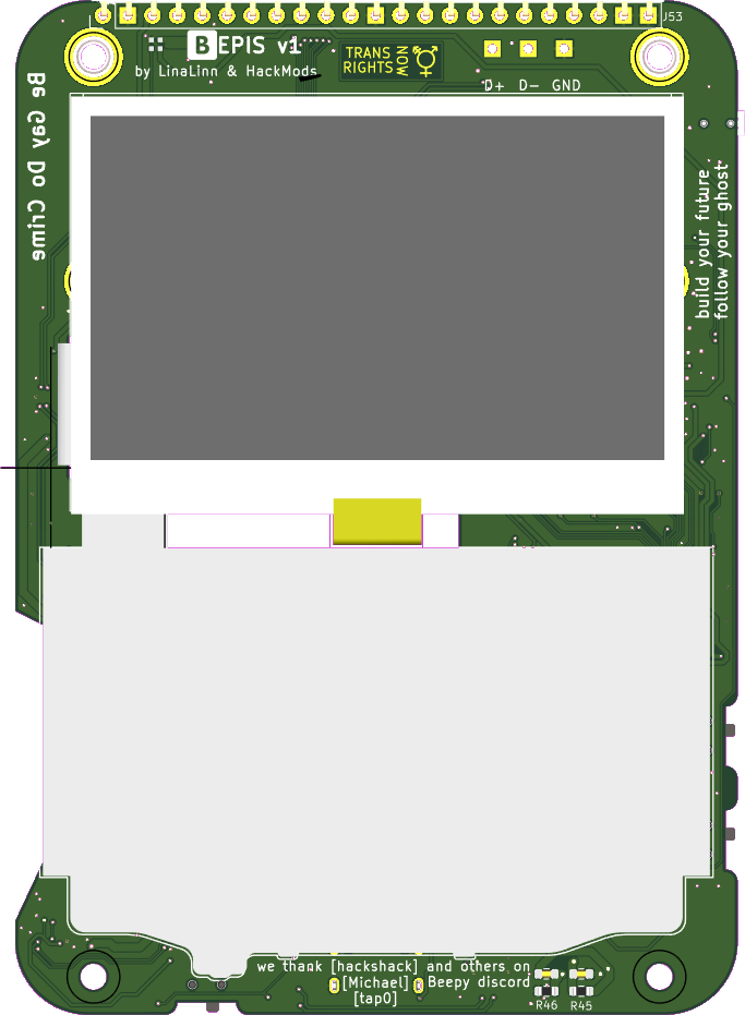 Beepis v1 PCB Front